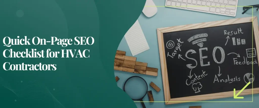 Quick On-Page SEO Checklist for HVAC Contractors